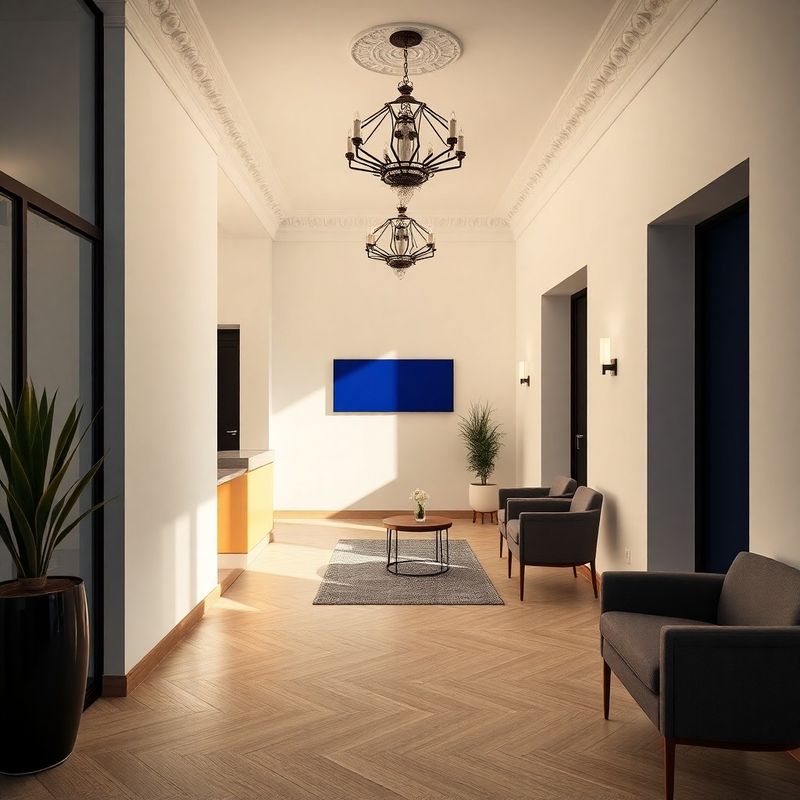 Recepce moderní minimalistické kanceláře v Liberci